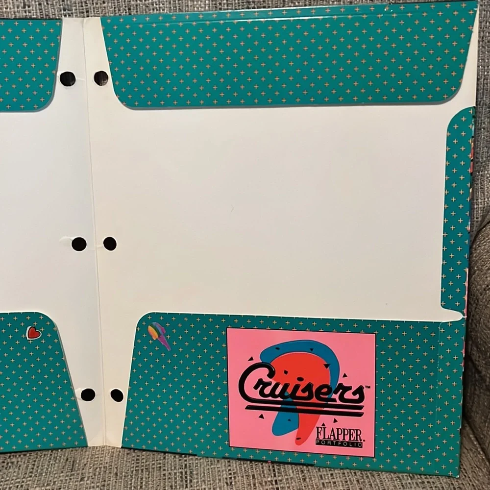 Set of 2 Vintage Cruisers Folders - Mead Flapper Portfolio 1988